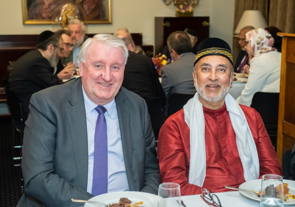 Peter O’Meara, CEO of Catholic Cemeteries + Crematoria and Kazi Ali