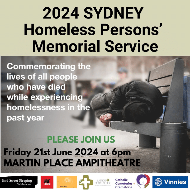 Homeless Persons’ Memorial Service